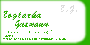 boglarka gutmann business card